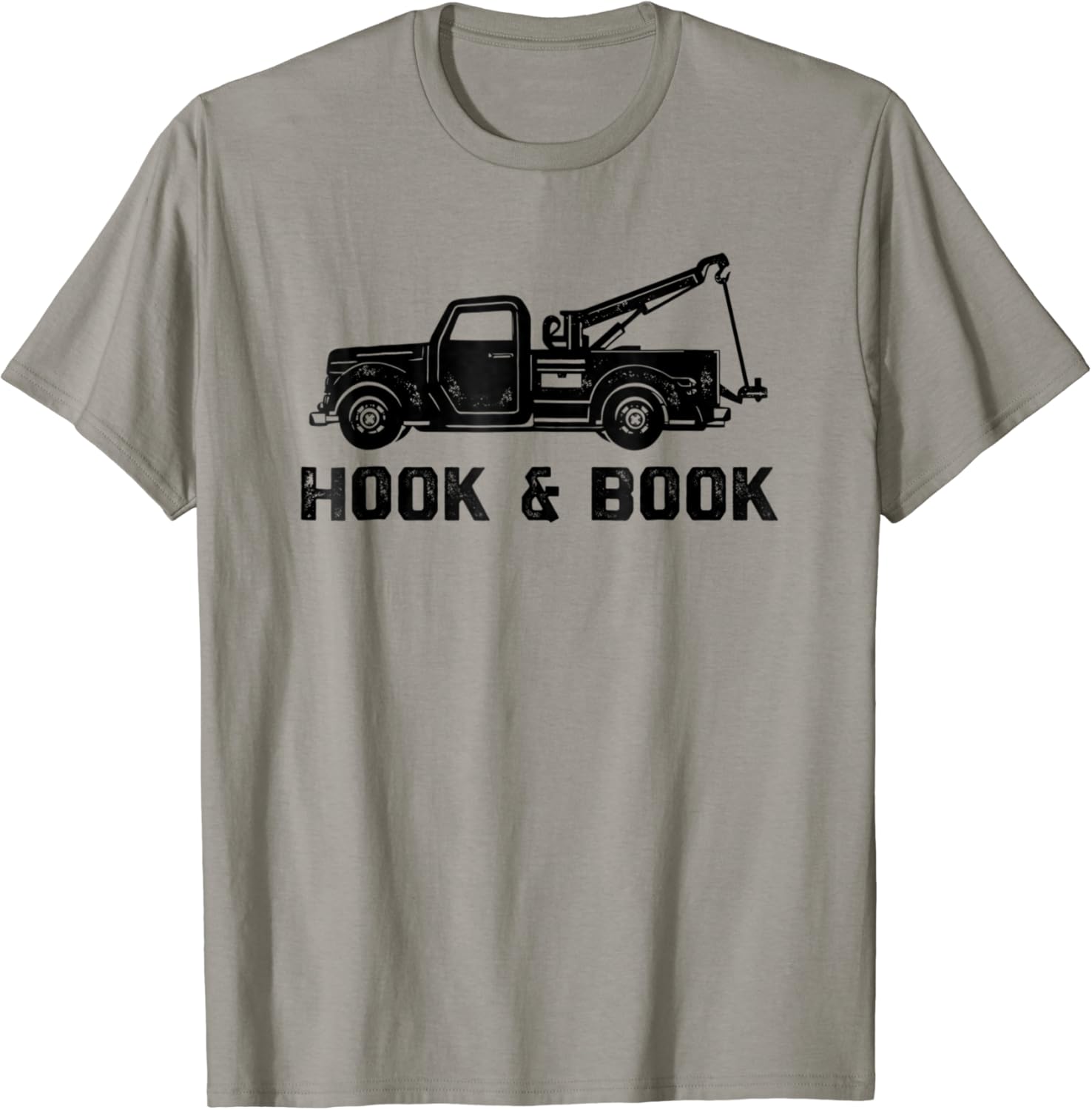 Funny Tow Truck TShirt, Hook And Book Towing Tee Apparel
